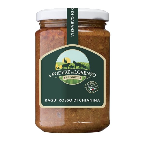 Ragù rosso di Chianina a marchio Il Podere Di Lorenzo