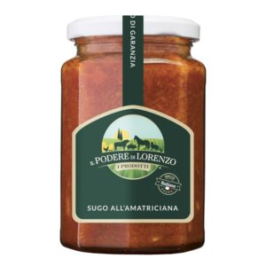 Sugo all'amatriciana a marchio Il Podere Di Lorenzo