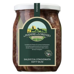 Salsiccia stagionata sott'olio a marchio Il Podere Di Lorenzo